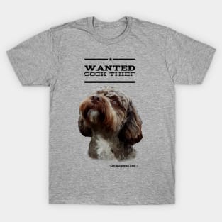 Cockapoo / Doodle Dog Sock Thief T-Shirt